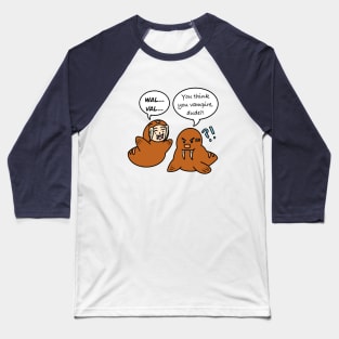 Cute cartoon walrus kid Baseball T-Shirt